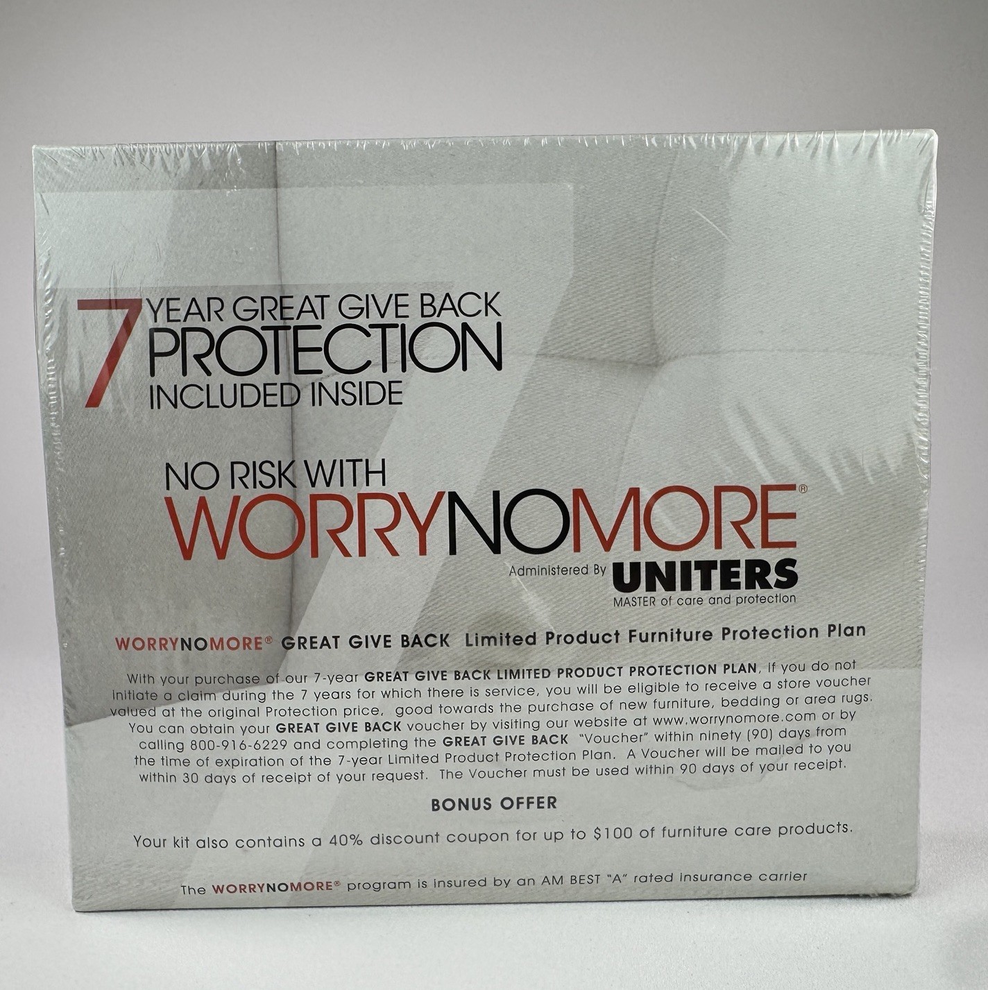 Worry No More – Wood, Leather, Fabric Furniture Protection Kit by Uniters NEW