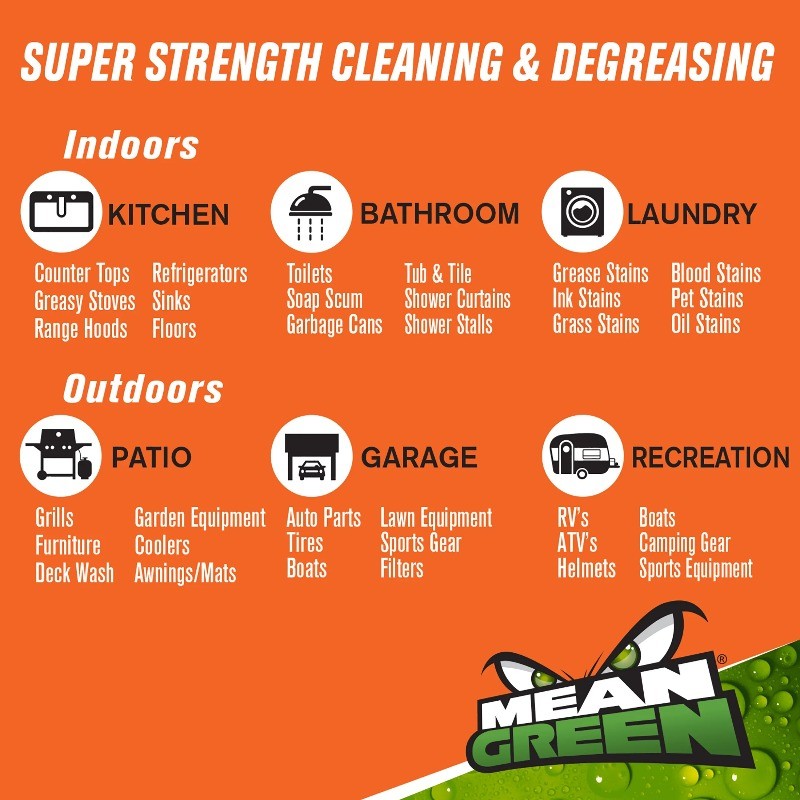 Mean Green Super Strength Cleaner & Degreaser, 1 gal