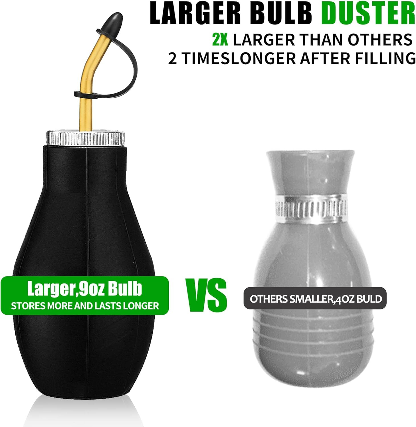 Bulb Duster Sprayer Insect Buster – Handheld, 7″ Extendable Applicator Dispenser