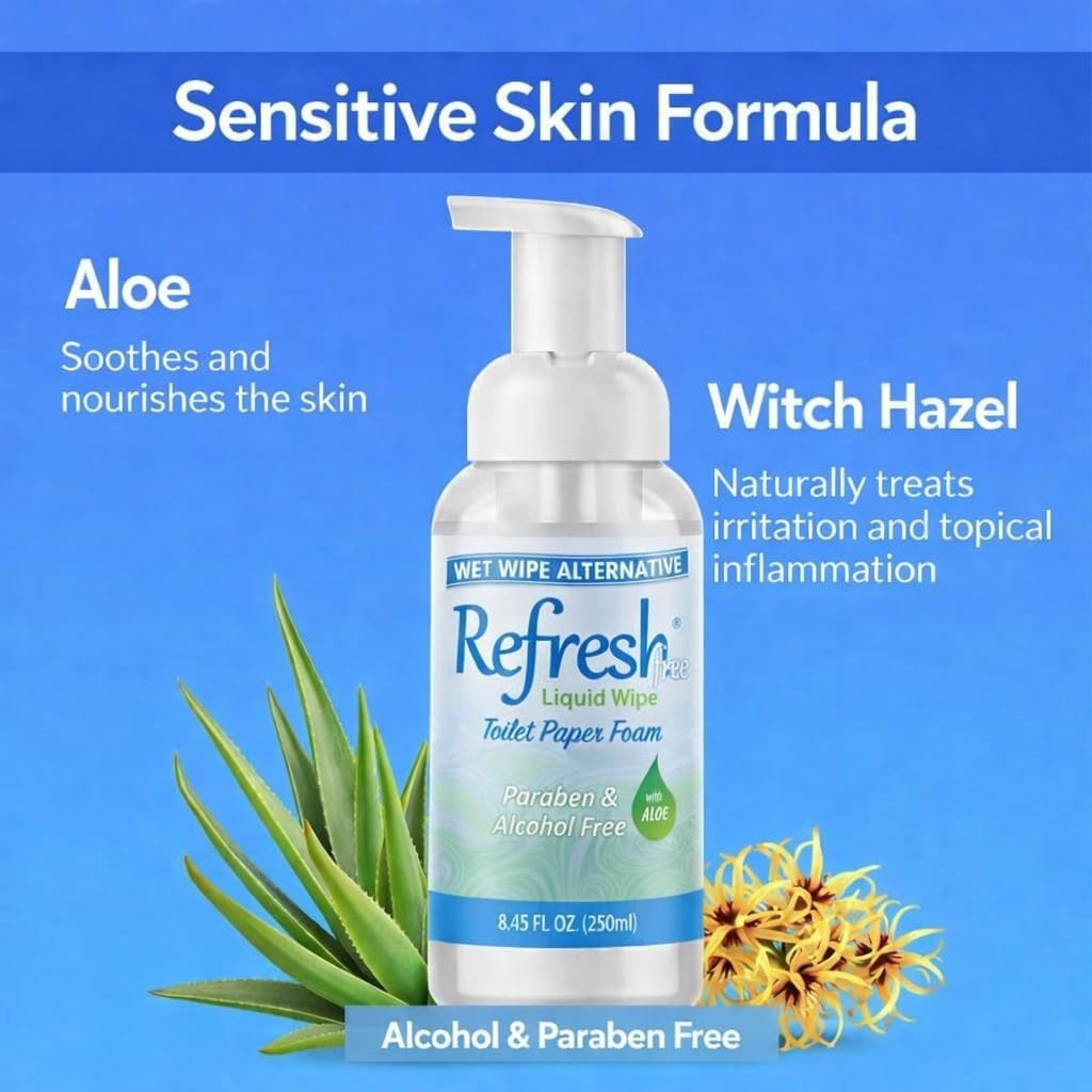 Sensitive Skin Toilet Paper Foam – Free Formula Alcohol, Fragrance & Paraben …