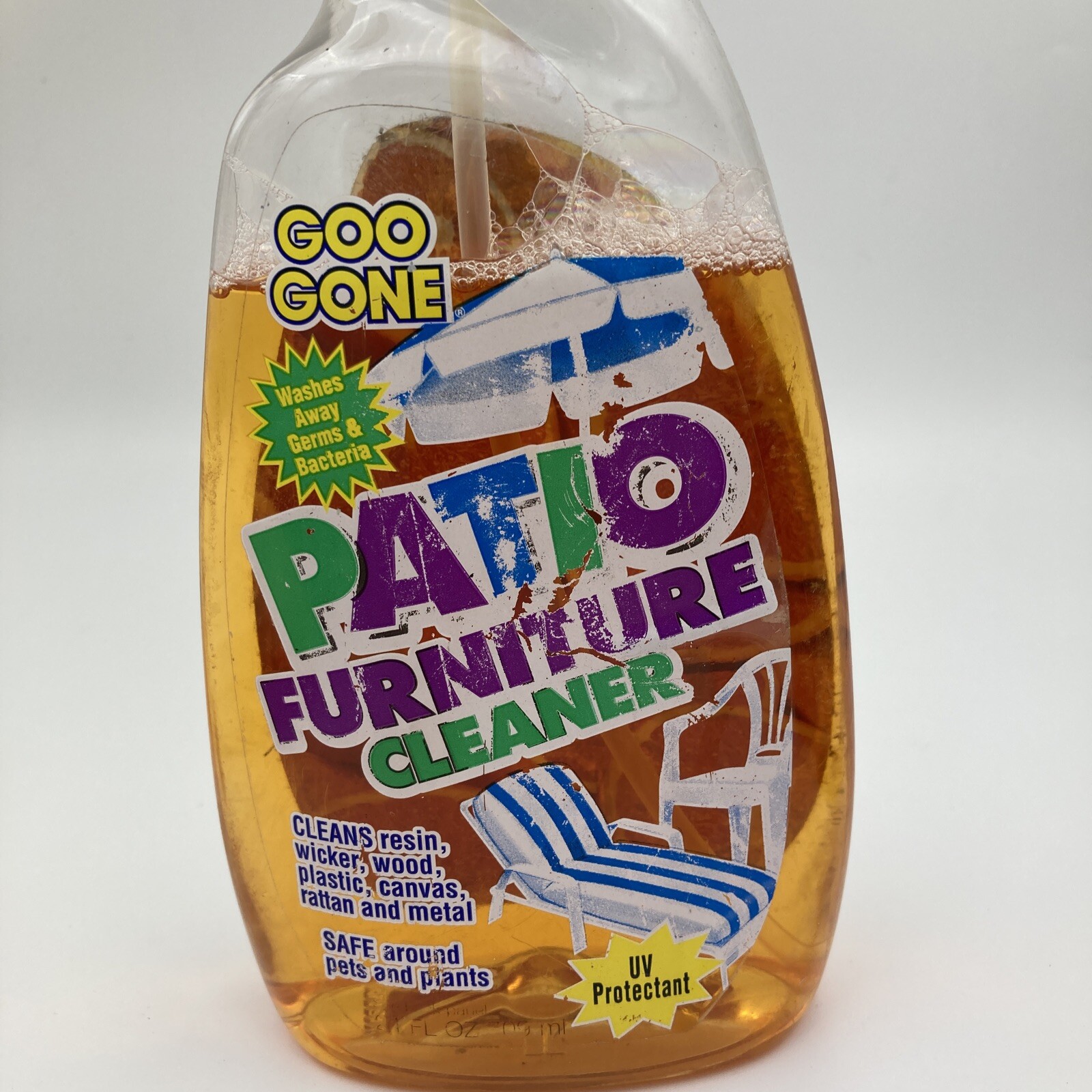 Goo Gone Outdoor Patio Furniture Cleaner Citrus Spray Rattan Wood Wicker Metal
