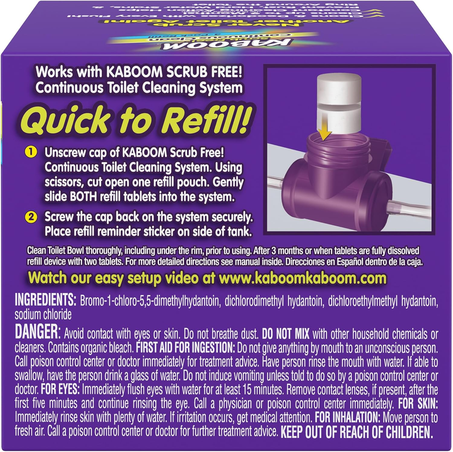 3-Pack Refill – Scrub Free! Continuous Clean with Oxiclean