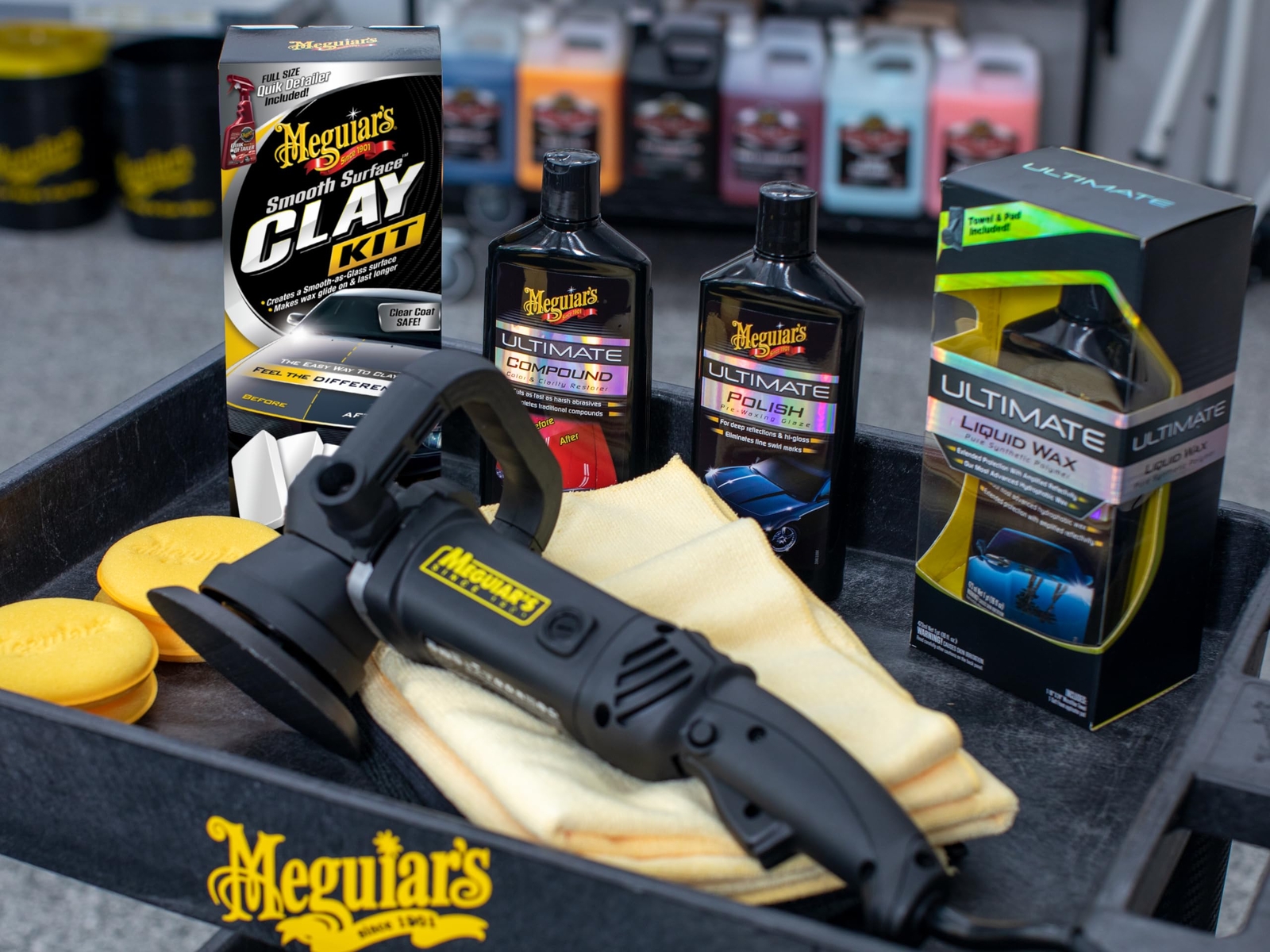 Meguiar’s G191700 Smooth Surface Clay Kit Safe and Easy Car Claying for Smooth