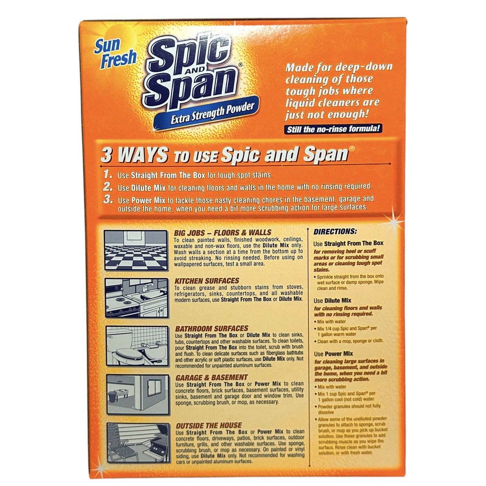 Spic and Span Extra Strength Powder Sun Fresh 1 lb 11 oz NEW