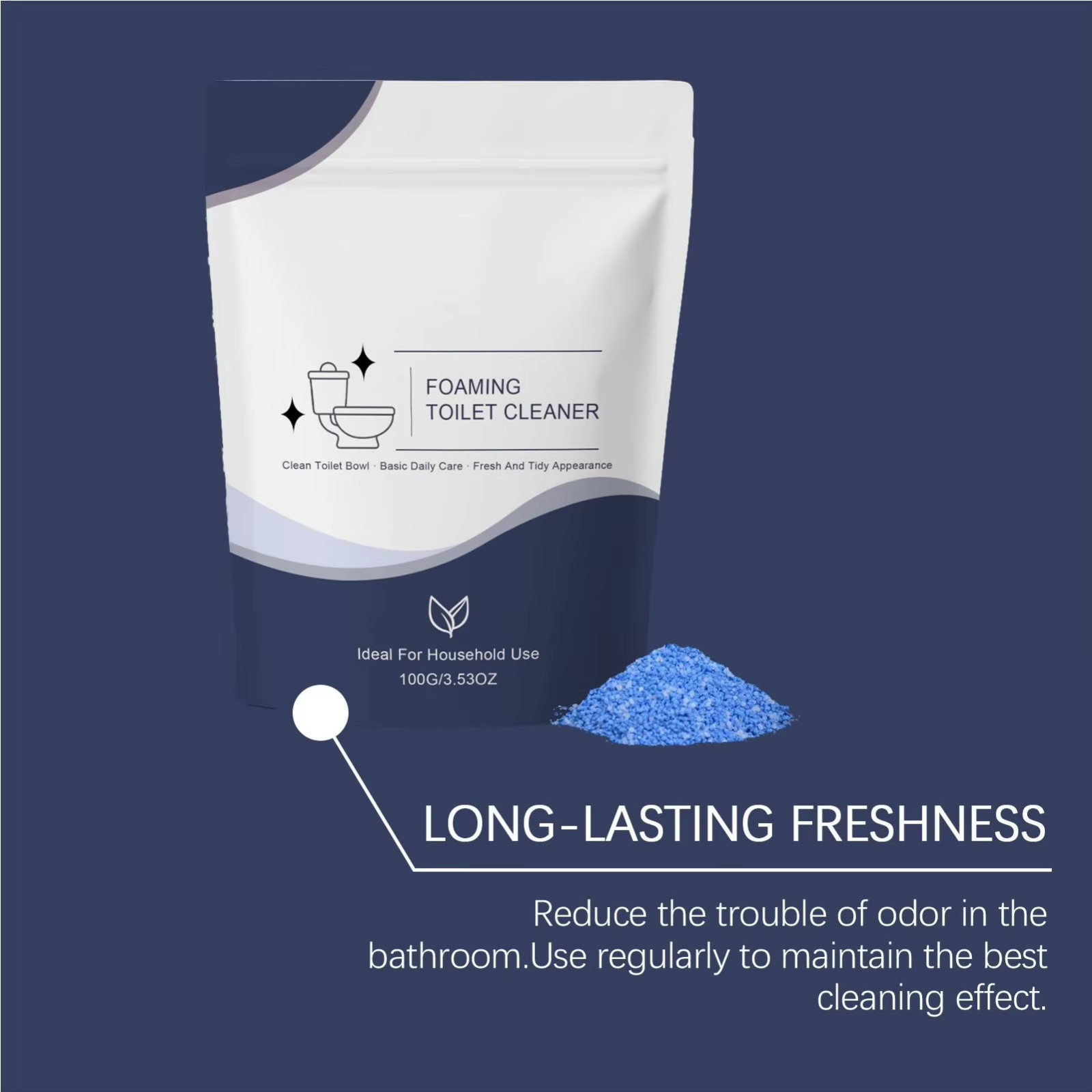 Restorabowl Foaming Cleaning Powder Fresh Scent Fast Dissolving Daily Care