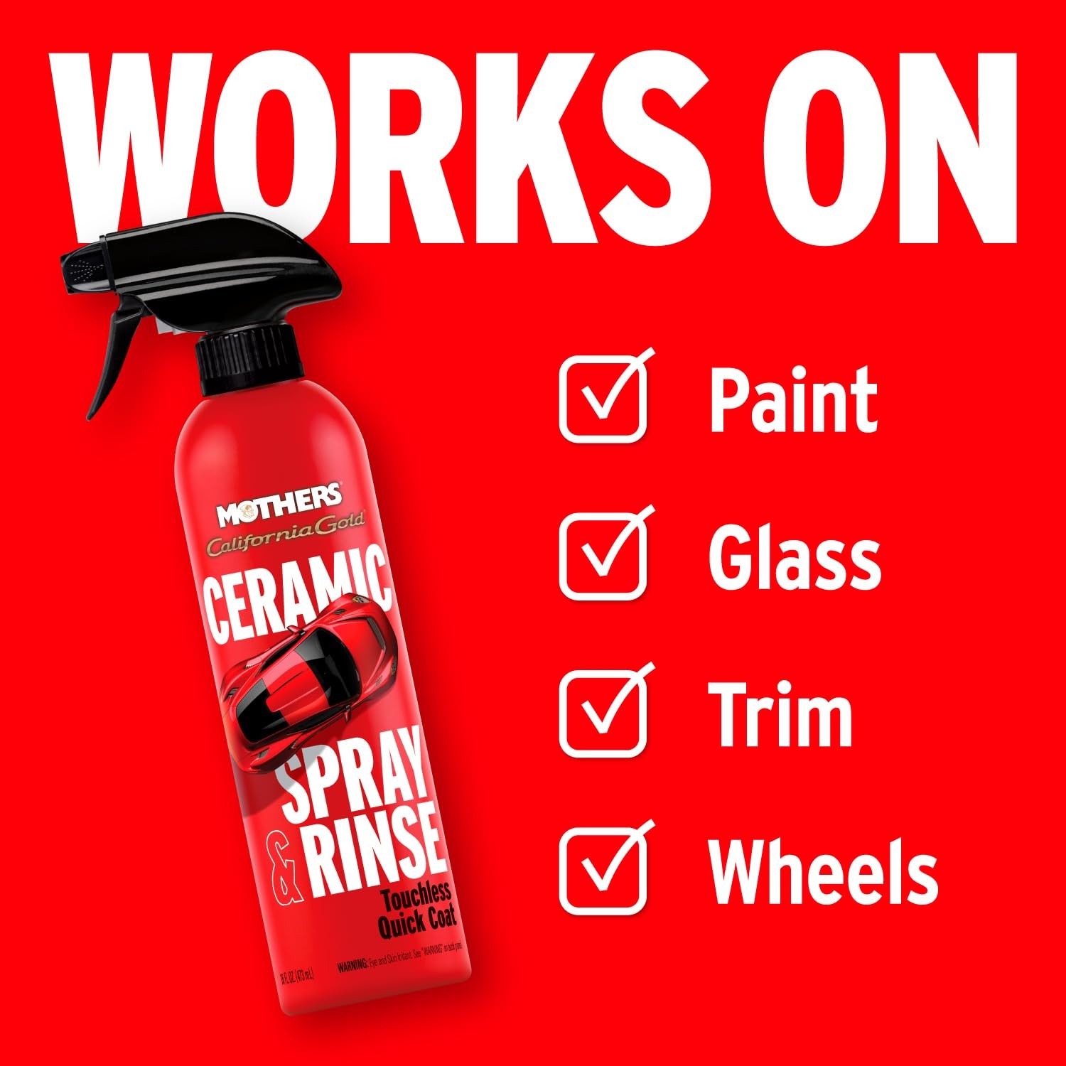 California Gold Ceramic Spray & Rinse Wax, 16 oz. (05646)