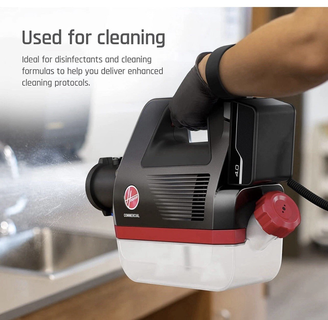 Hoover Commercial 1/2 Gallon Electrostatic Sprayer Portable Machine, CH90100