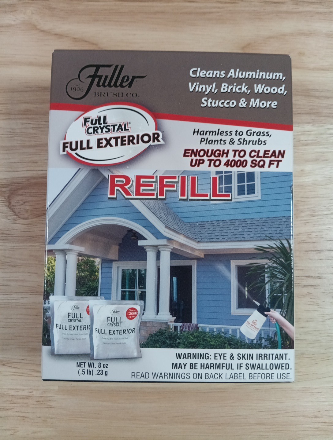 2 Fuller Full Crystal Exterior Cleaner Aluminum, Vinyl Brick Wood Stucco New