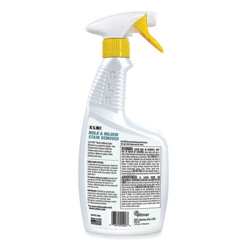 CLR PRO Mold and Mildew Stain Remover, 32oz Spray Bottle, 6/Carton