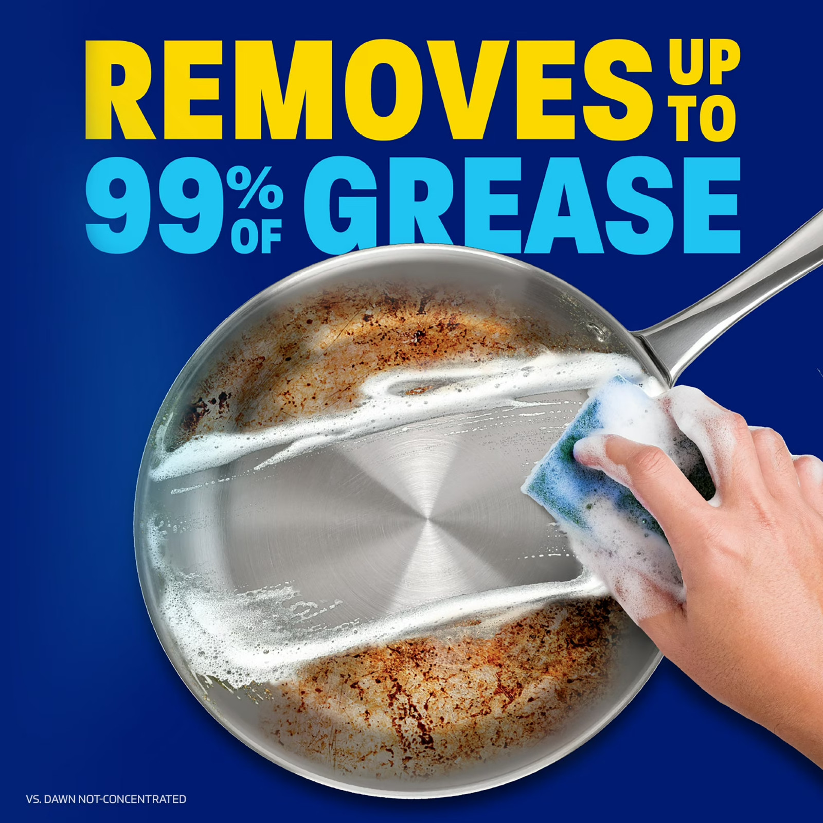 Dawn Platinum EZ-Squeeze Dish Soap Liquid Grease Removal Fresh Rain 18oz