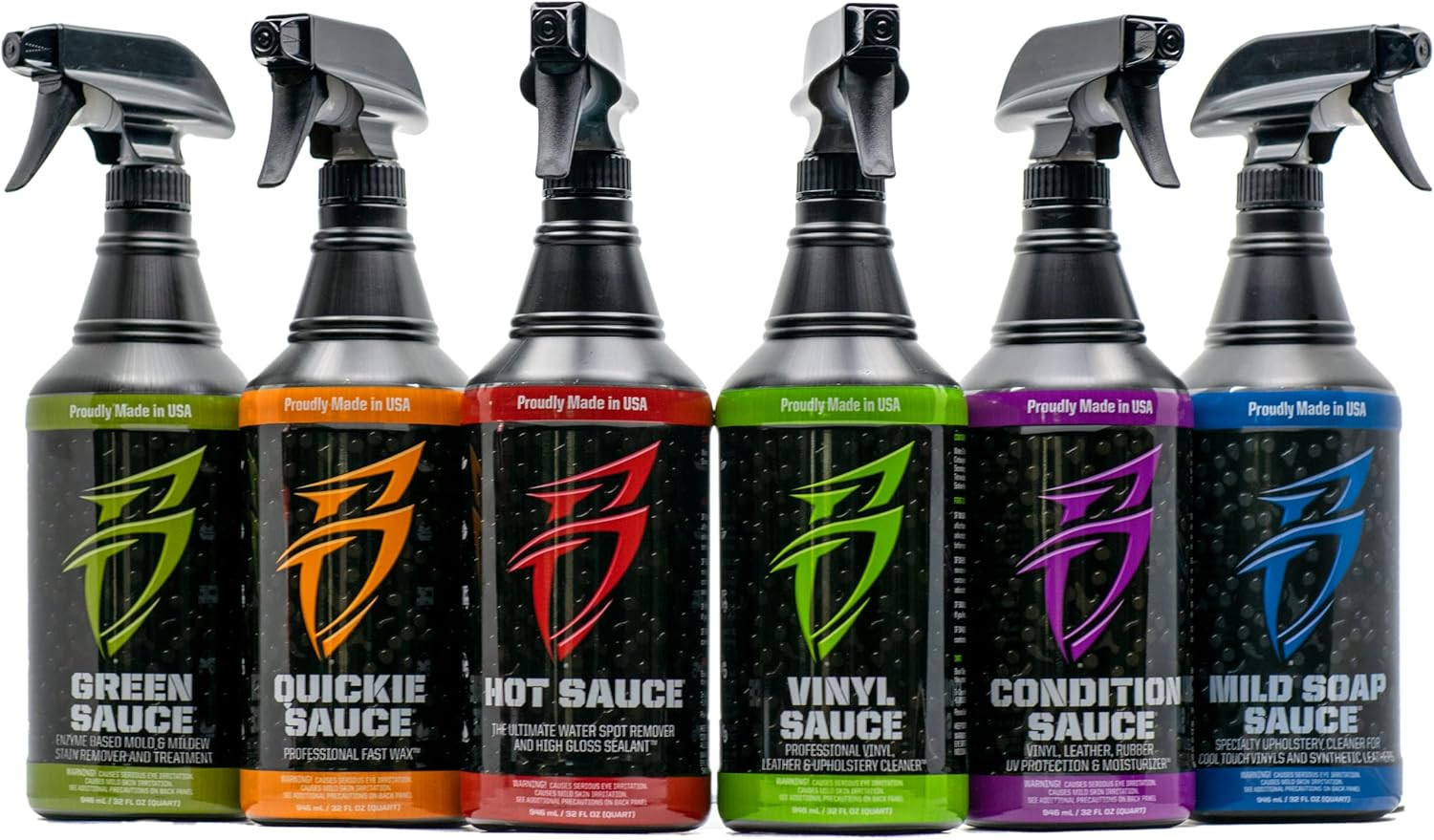 Bling Sauce Hot Sauce Premium Hard Water Spot Remover w/High-Gloss Wax Sealants
