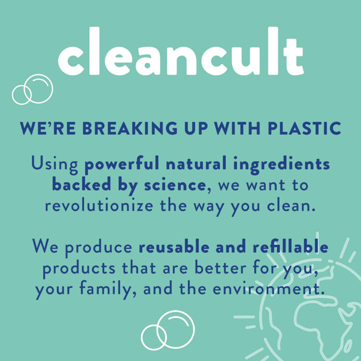 Cleancult Non Toxic Dishwasher 18 Tablets W/ Shatter Resistant Glass Container