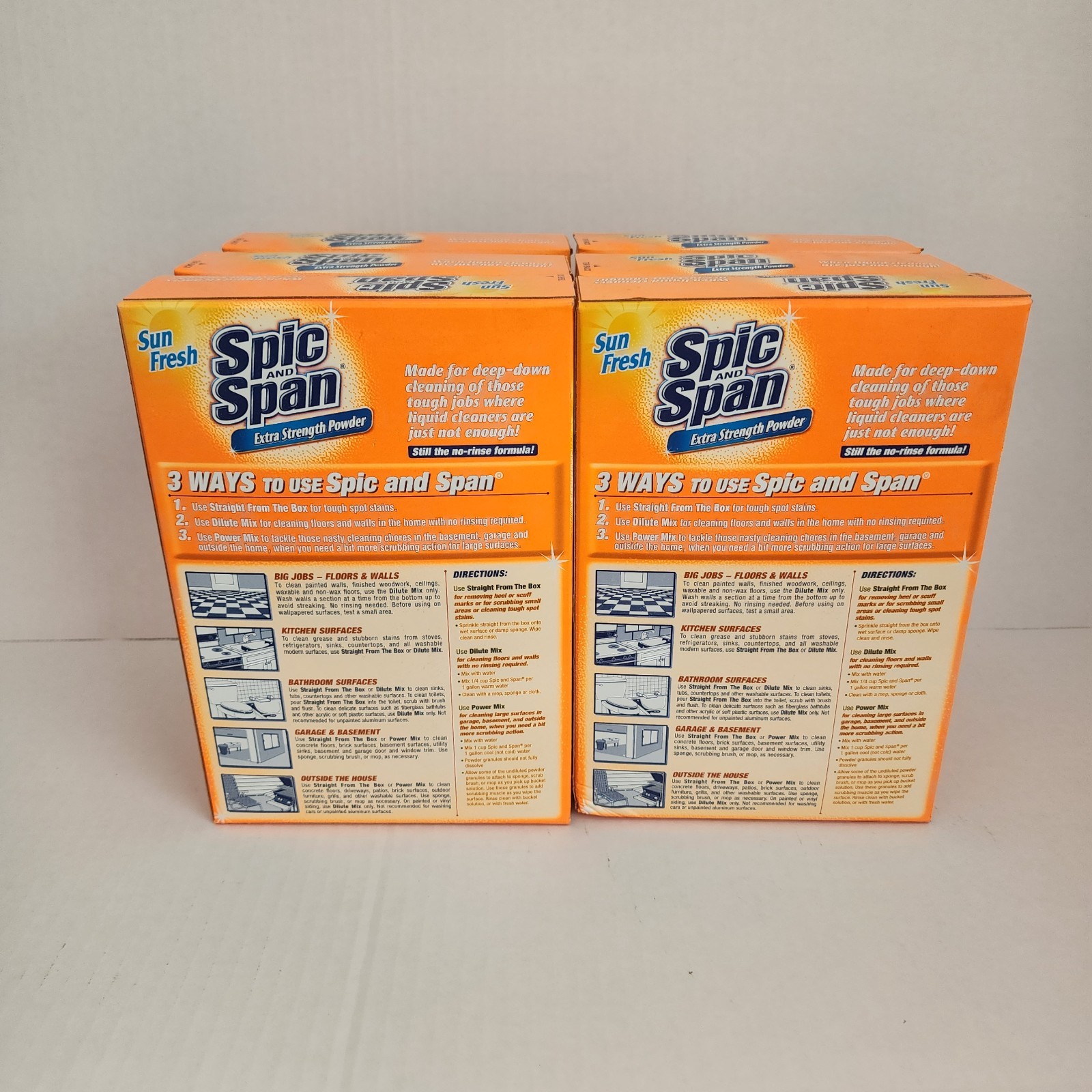 Spic & Span Extra Strength Powder Sun Fresh- 6-pack – 27oz (765g) each