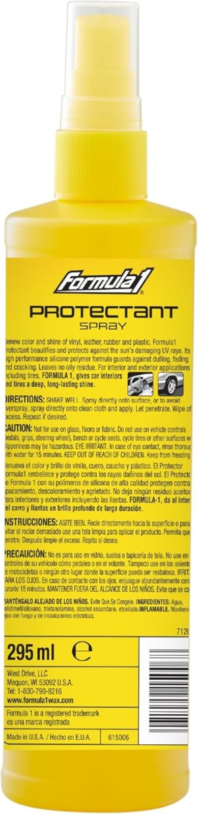 Interior Detailing Protectant Spray, Car Interior Cleaner with UV Protection,…