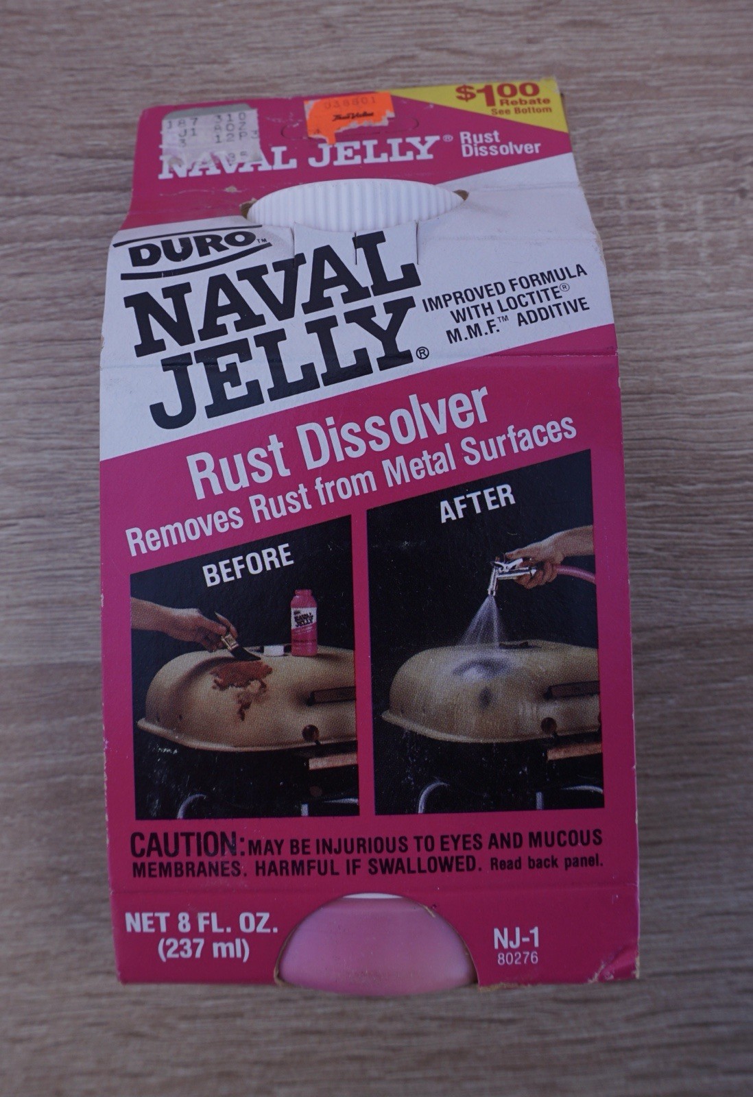 Duro Rust Dissolver Gel for Metal Surfaces 8 fl oz (237 ml) NJ-1