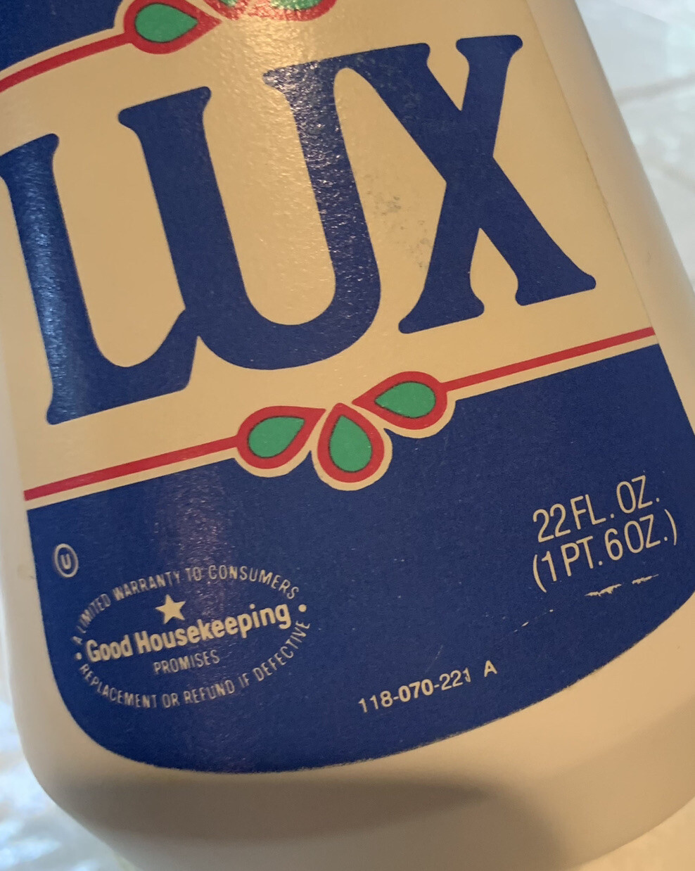 2- Vintage 1980’s Lever LUX Mild Dishwashing Liquid Dish Soap 22 Oz Prop NEW NOS