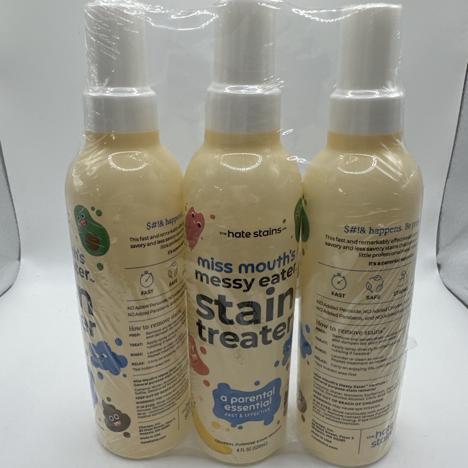 Hate Stains Miss Mouth’s Messy Eater Stain Treater Spray – 3 pack FREE SHIPPING