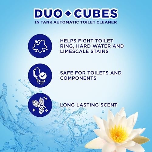 In-Tank Toilet Cleaner DuoCubes, 2ct Sapphire Waters, 7 Pack – Powerful Odor Con