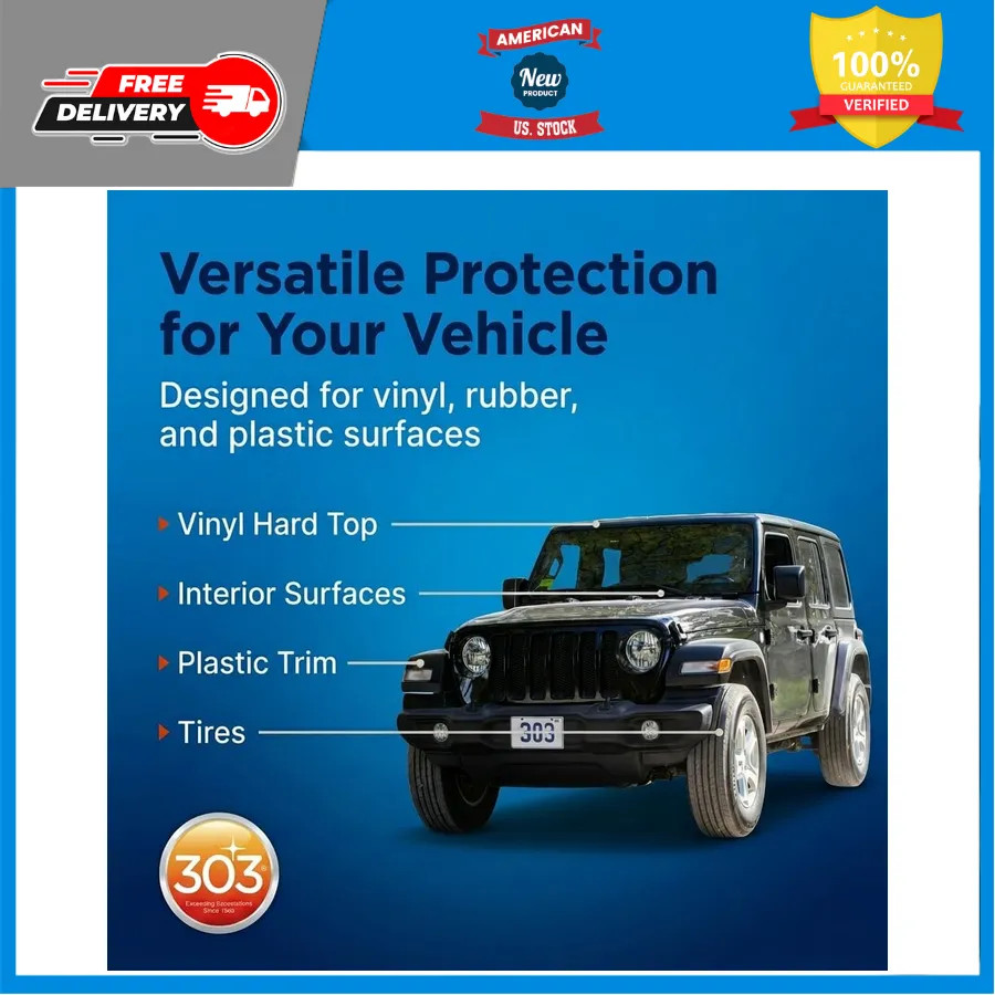 303 Automotive Protectant for Vinyl Plastic and Rubber 16 oz UV Protection