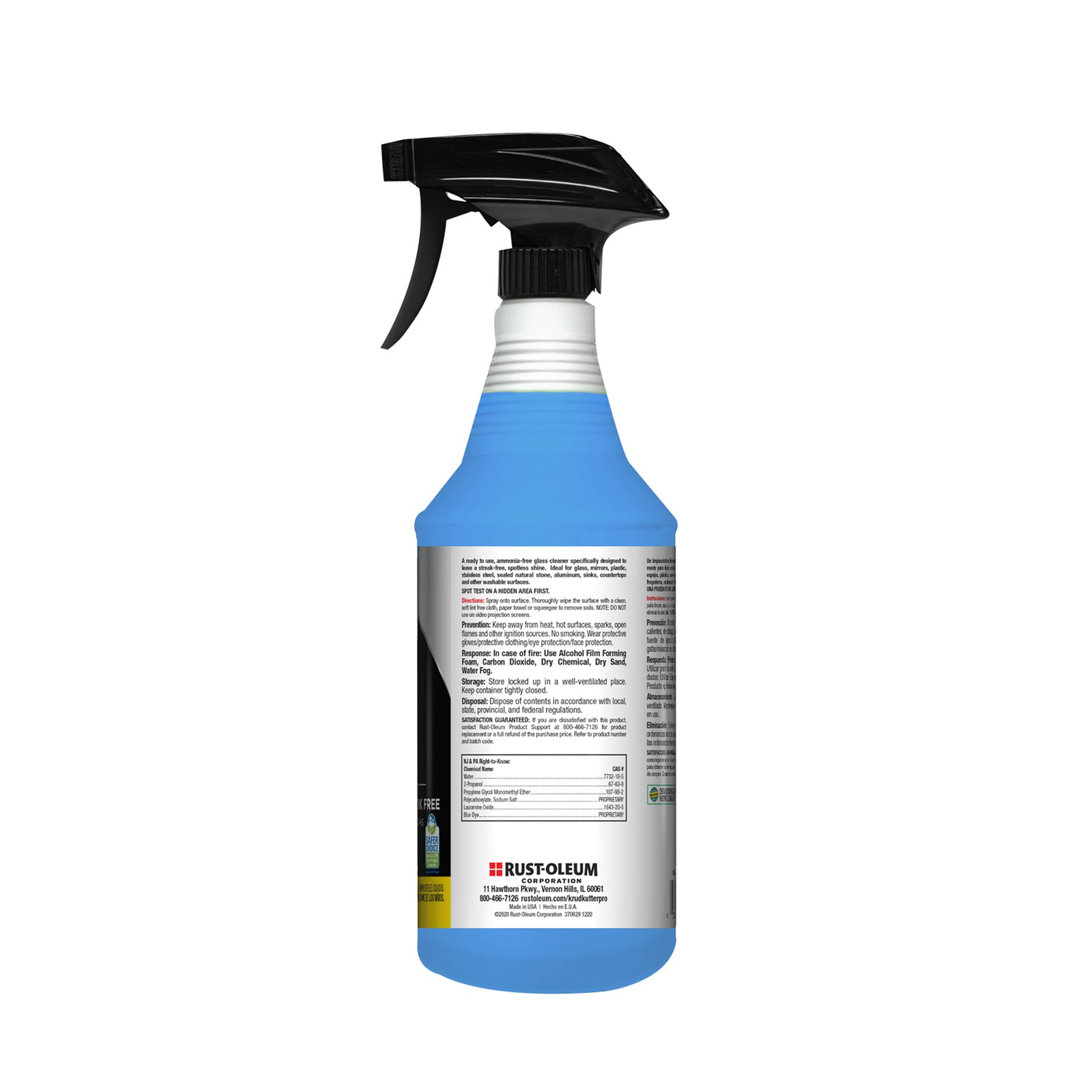 Rust-Oleum Professional Cleaning, Glass Cleaner 32oz Trigger, Ounces 32 oz,