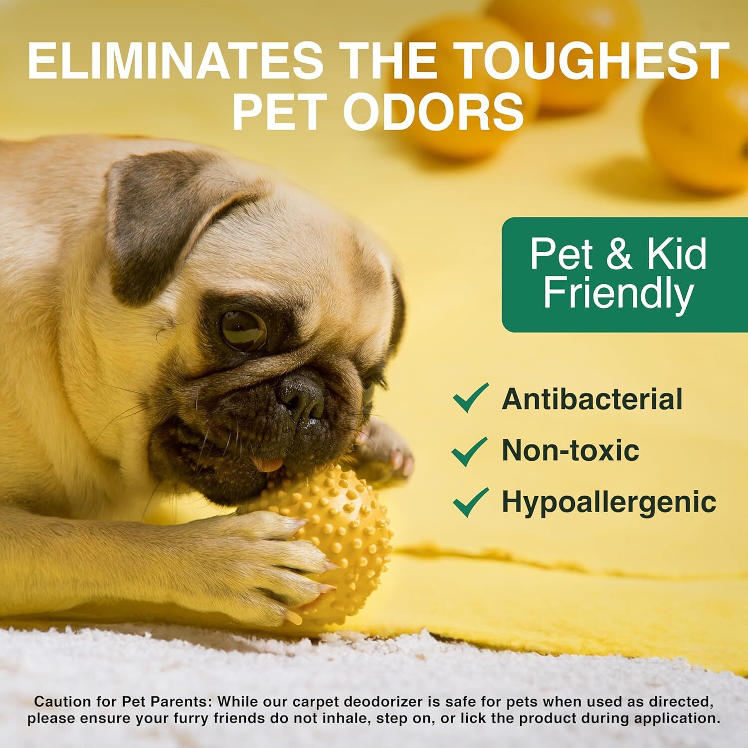 Good Natured Carpet Deodorizer 31oz – Pet Odor Eliminator, Lemon Eucalyptus