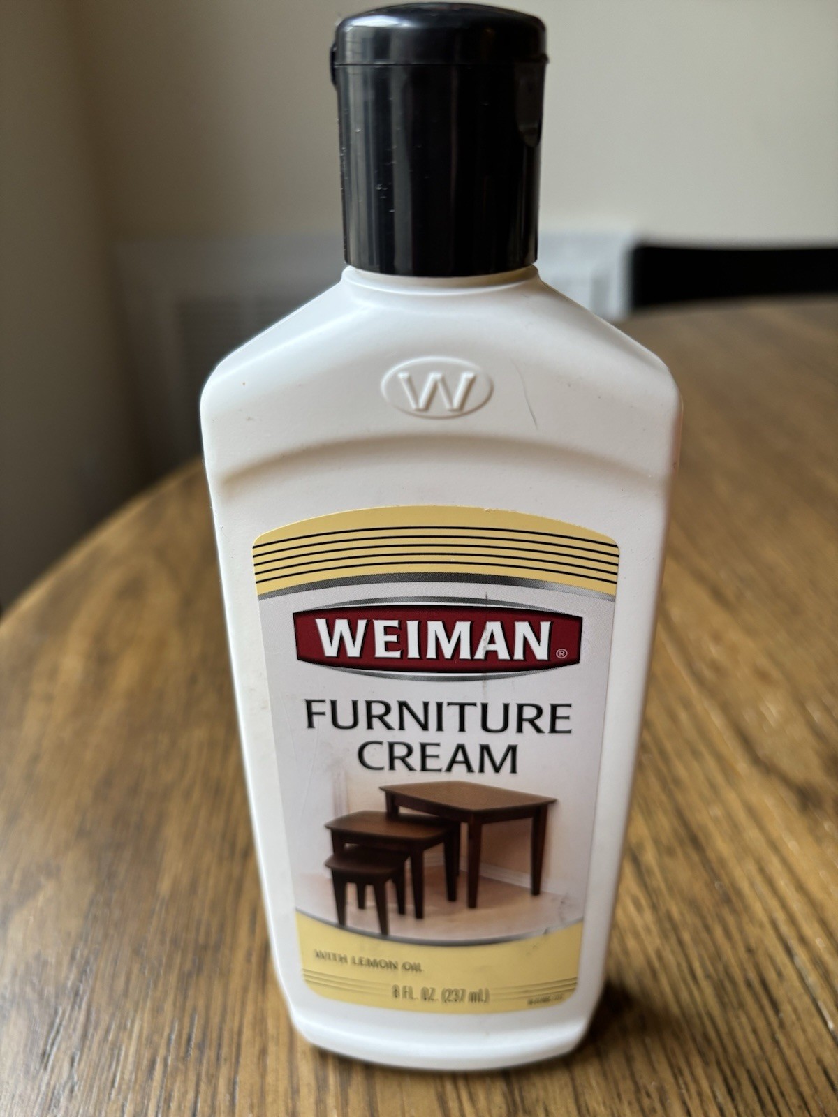 Weiman Furniture Cream with Lemon Oil SPF 8 fl oz 237 ml