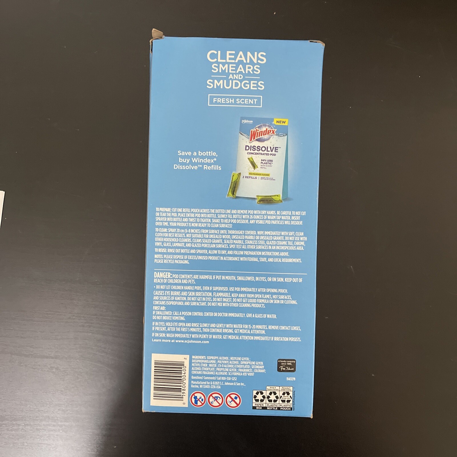 Windex Dissolve Concentrated Pods, Multisurface Cleaner Starter Kit contains 1