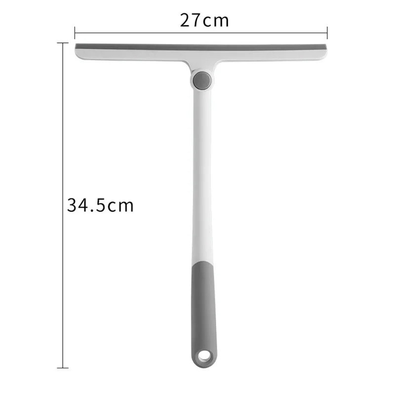 360° Rotatable Shower Squeegee Glass Wiper Silicone Bathroom Cleaner