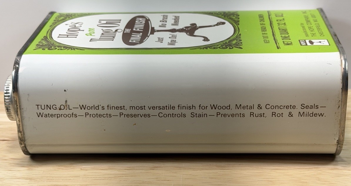 Hope’s 100% Tung Oil Safe Premium Waterproof Natural Wood Finish 32 Fl Oz