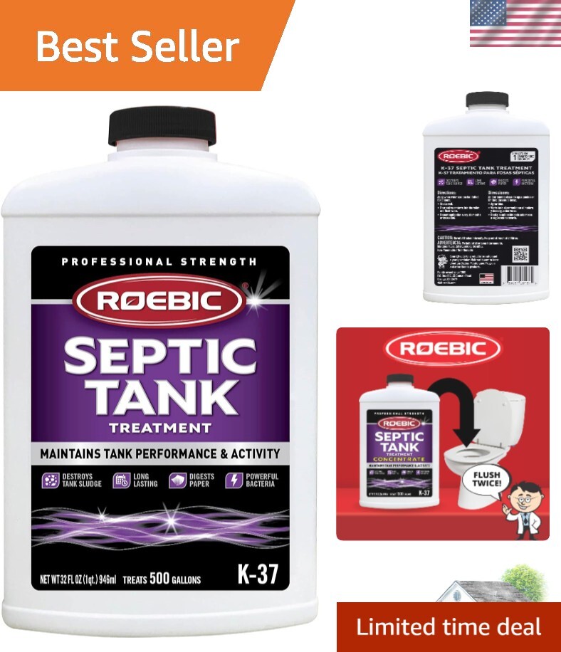 Ultimate Septic Tank Care: 32 Fl Oz Treatment & Odor Reducer – Biodegradable