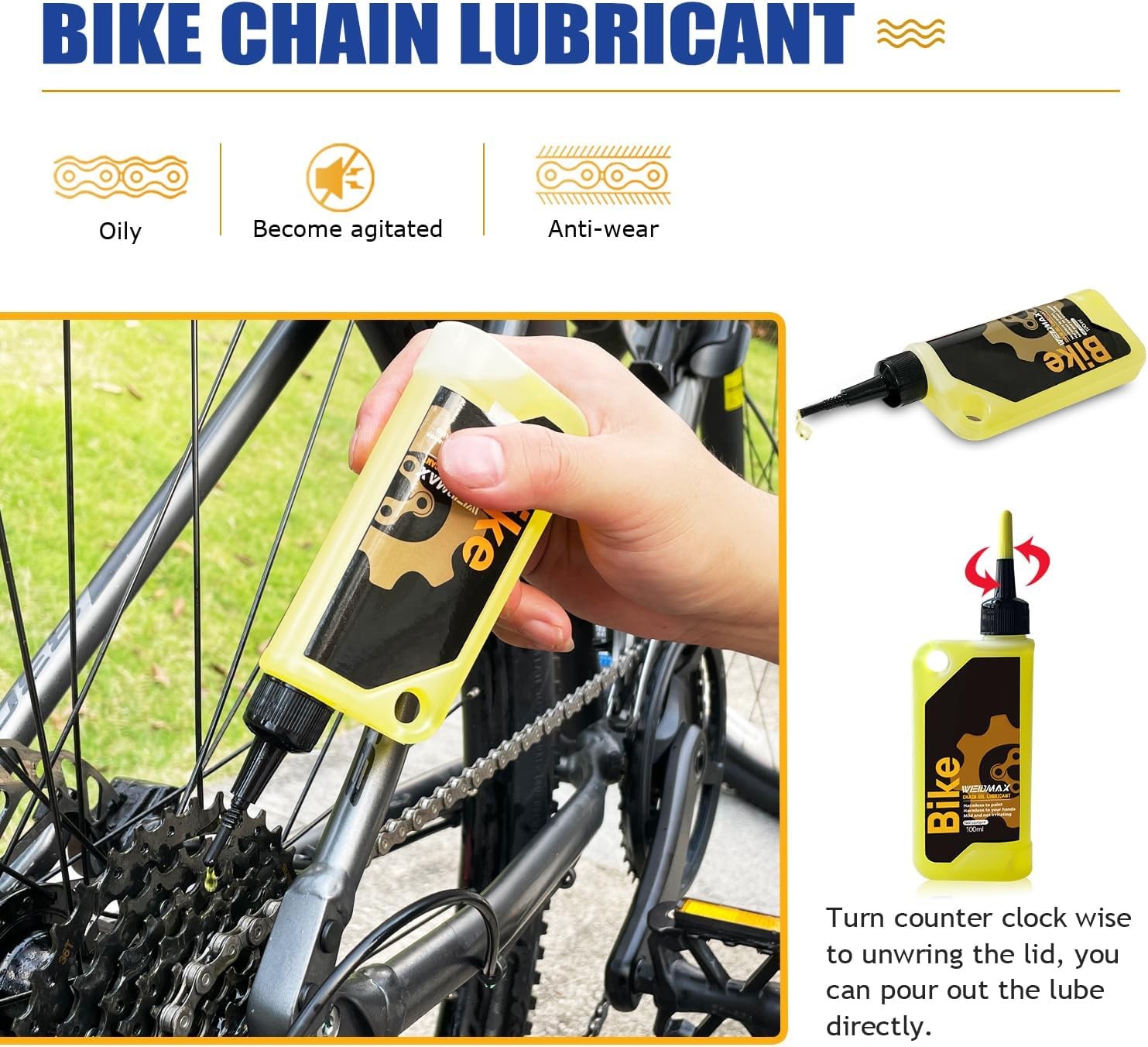 7 in 1 Bike Chain Cleaning Kit, Bike Chain Cleaner includes 350ml Degreaser S…