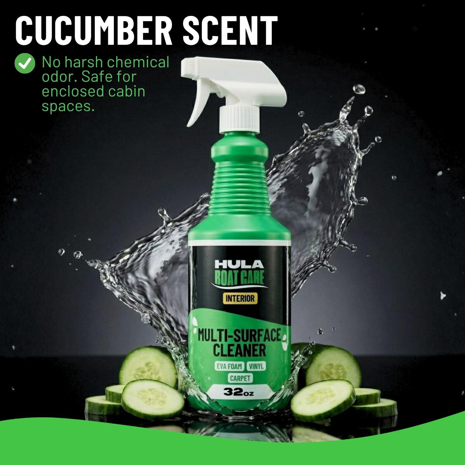 Hula Multi-Surface Cleaner — EVA Foam, Vinyl and Carpet, 32 oz — Boat Deck, S…