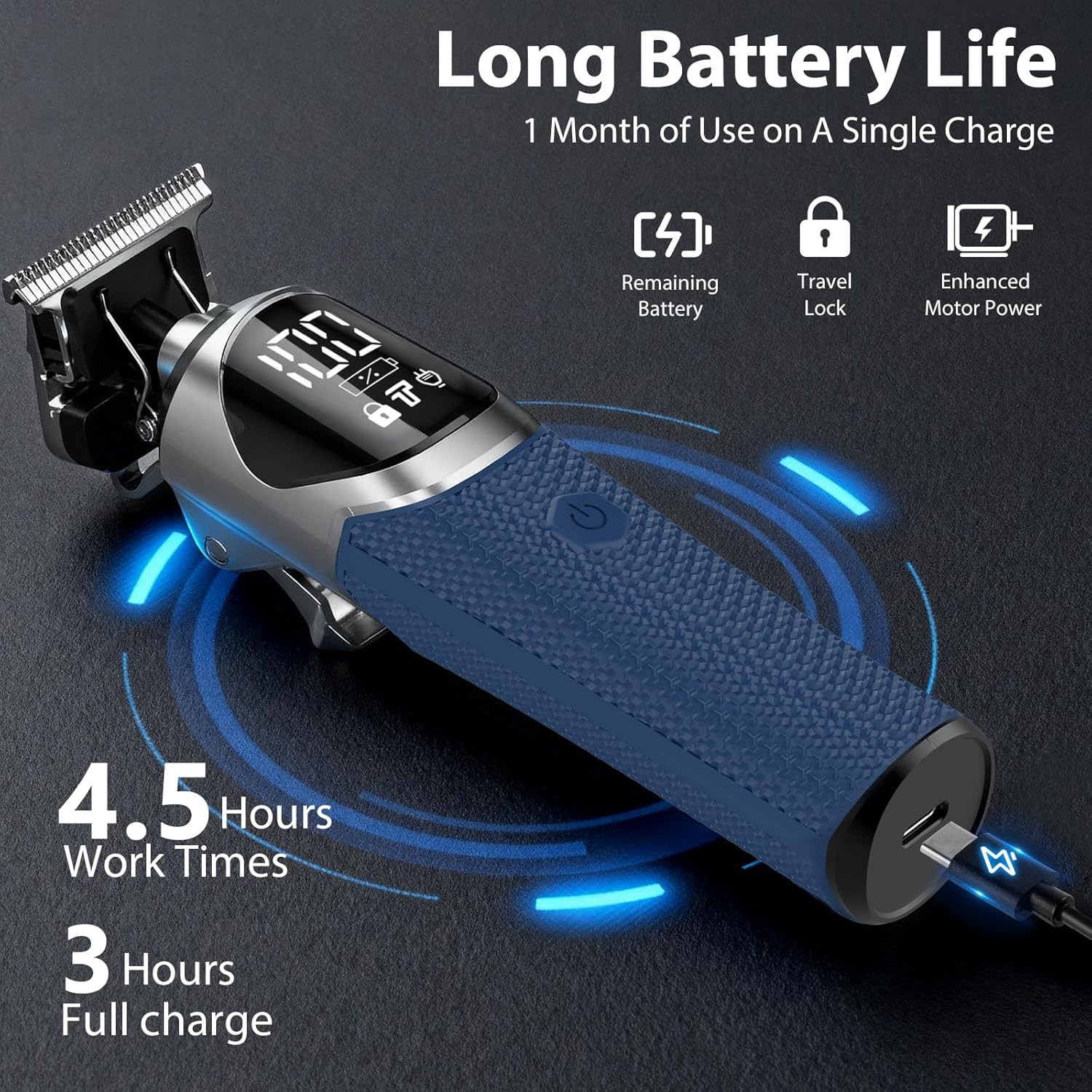 Ufree 6-in-1 Professional Beard Trimmer for Men, IPX6 Waterproof Electric Shav