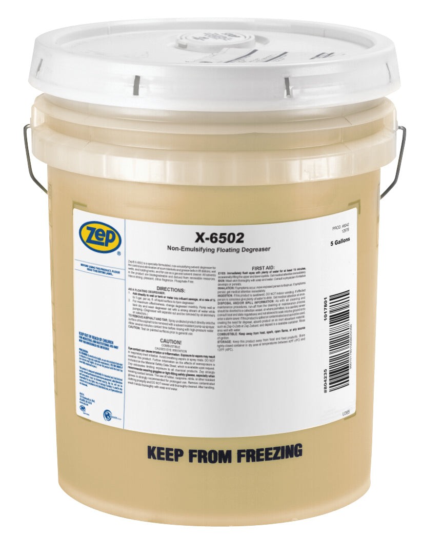 Zep X-6502 Soy Floating Degreaser 5 Gallon 1 Pail 575735