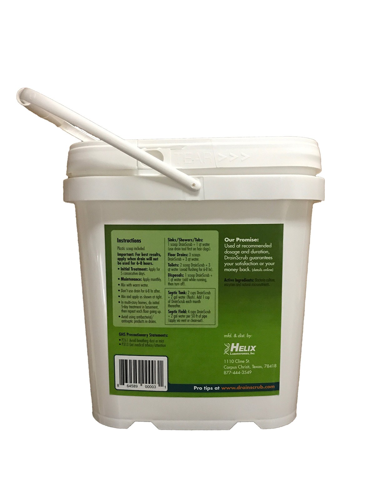 DrainScrub Powder Enzyme Drain Cleaner and Septic Treatment Environmentally F…