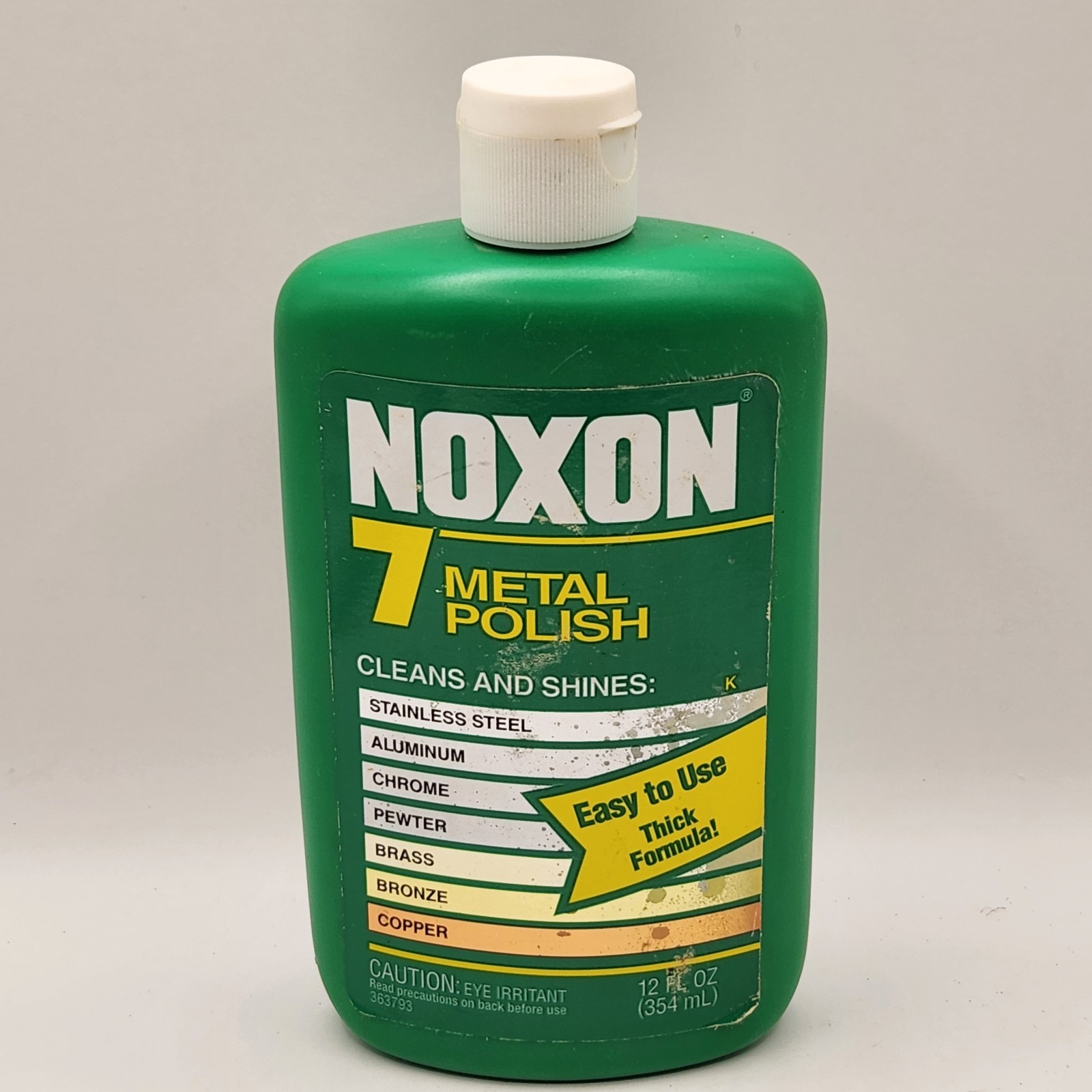 Noxon 7 Metal Polish Multi-Purpose Liquid 12 oz Discontinued 95%+ Full