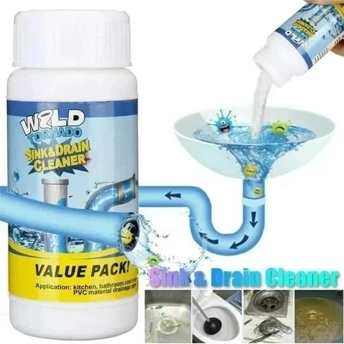 1PC Wild Tornado Drain Cleaner Powerful Sink Pipe Unclogger Hair Grease Remover
