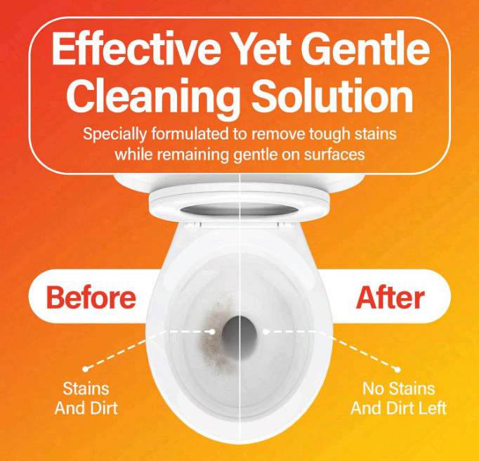 Self Cleaning Toilet Cartridge 1.65 oz, Lasts 3-5 Months, 6 Pack for Toilet Bowl