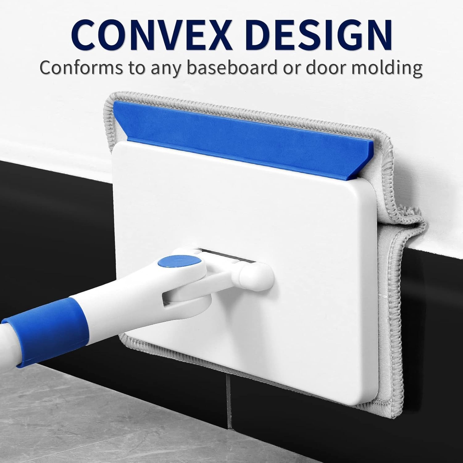 Baseboard Cleaner Tool with Handle, Wall Cleaner with Extendable Long Handle …
