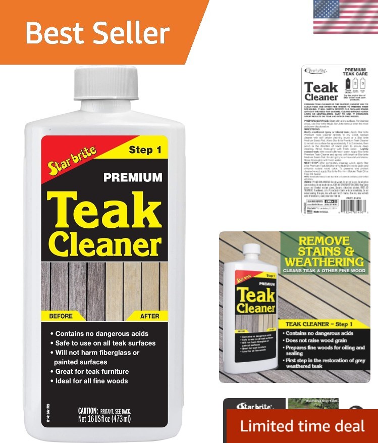 Teak Cleaner – Restore, Renew & Refresh Old Weathered Gray Teak Furniture & O…