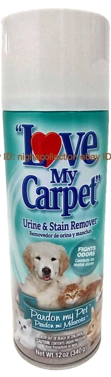 3x Love My Carpet Urine & Stain Remover Odor Eliminates PardonMyPet 12 oz Each