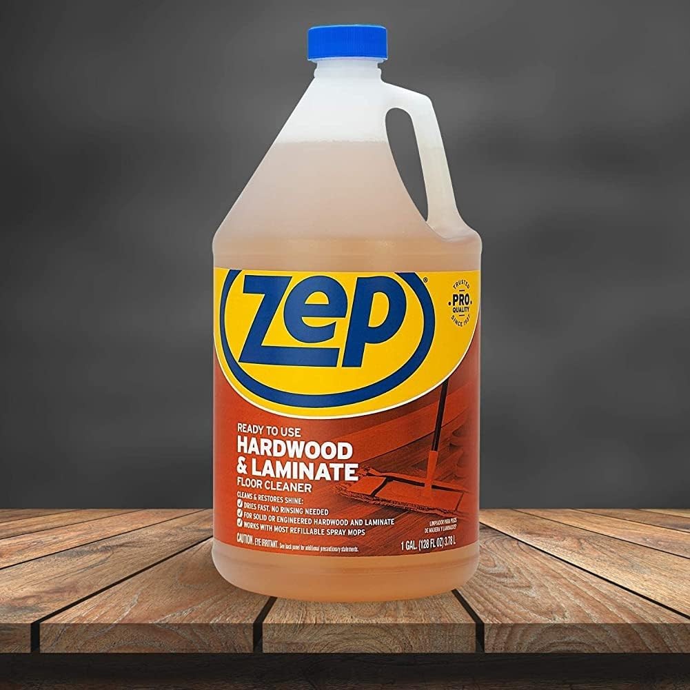 Zep Industrial Hardwood and Laminate Floor 128 Fl Oz (Pack of 1), Blue