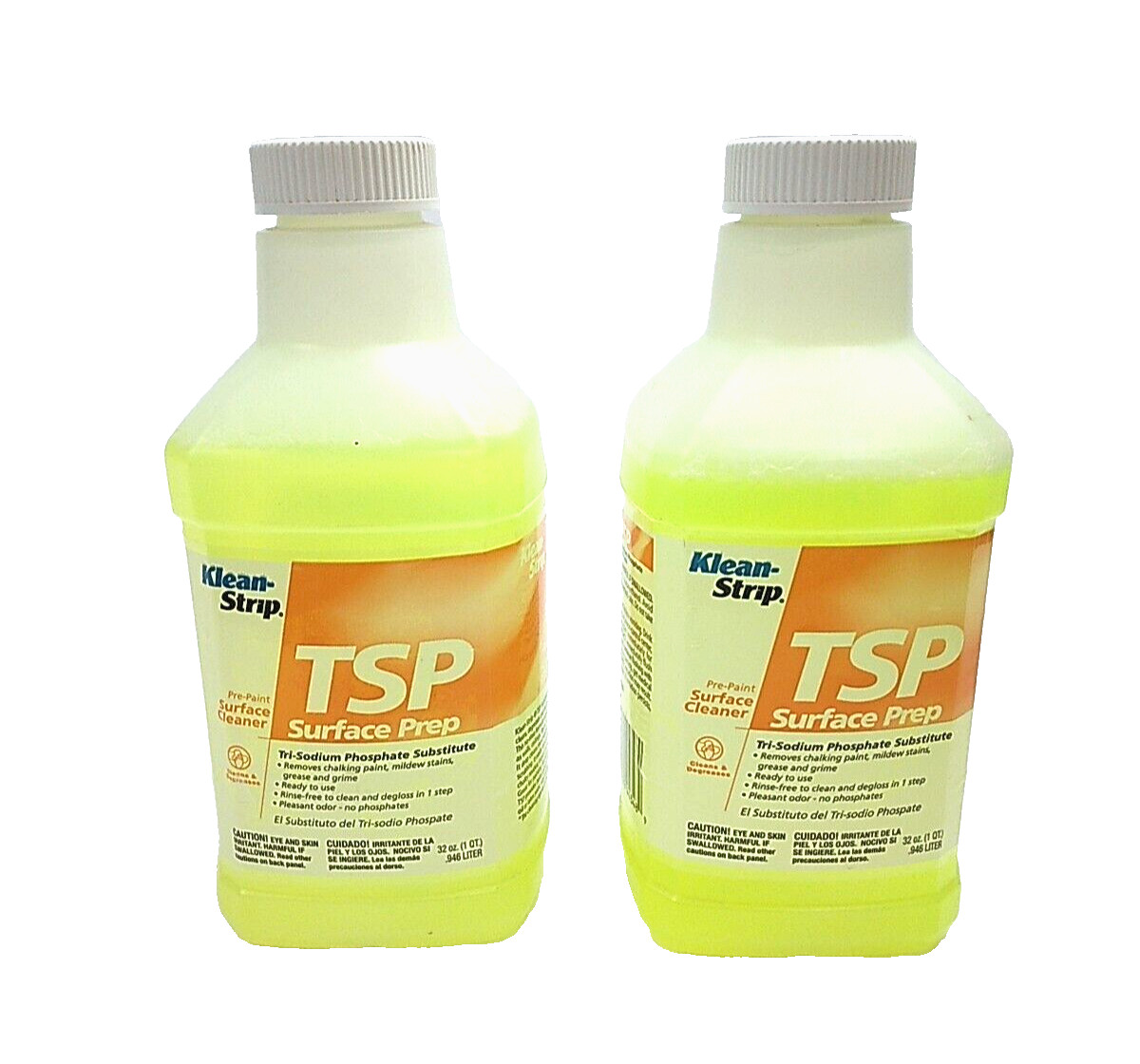 Klean Strip TSP Substitute Cleaner 32 oz Each 2 Bottles Prepaint Surface Cleaner