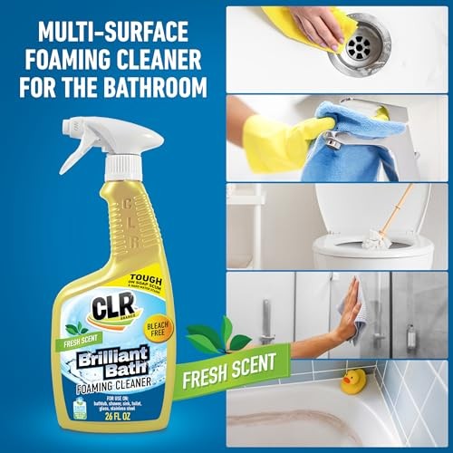 Brilliant Bath Foaming Bathroom Spray – For Use 26 Fl Oz (Pack of 2) Cleaner