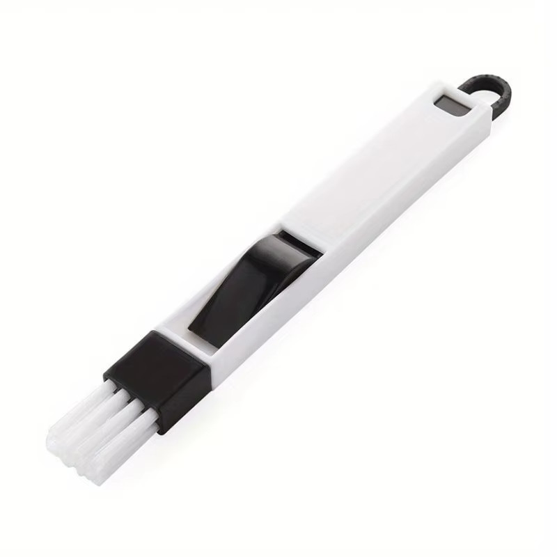 Multi-Purpose Door Window Groove Cleaning Brush with Dustpan for Kitchen and Bat