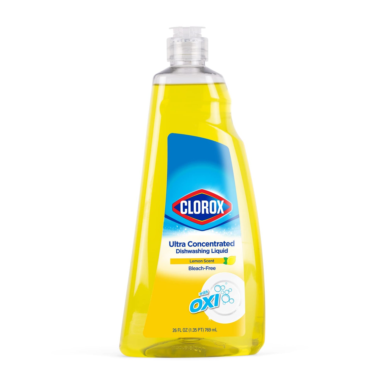 Clorox Lemon Scent Dishwashing Liquid 26 Fl Oz Ultra Concentrated Grease Fighter