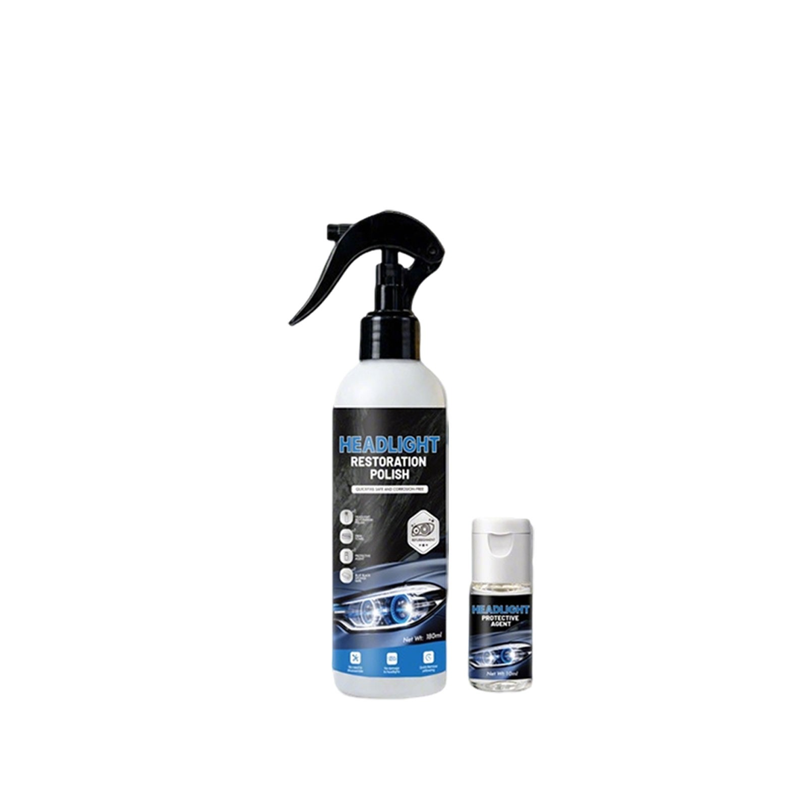 180ml Automotive Headlamp Restoration Fluid Kit Headlight Polishing Cleaner2026c