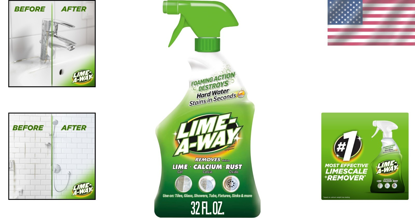 Multi-Purpose Hard Water Stain Cleaner – Removes Lime, Calcium & Rust Fast!