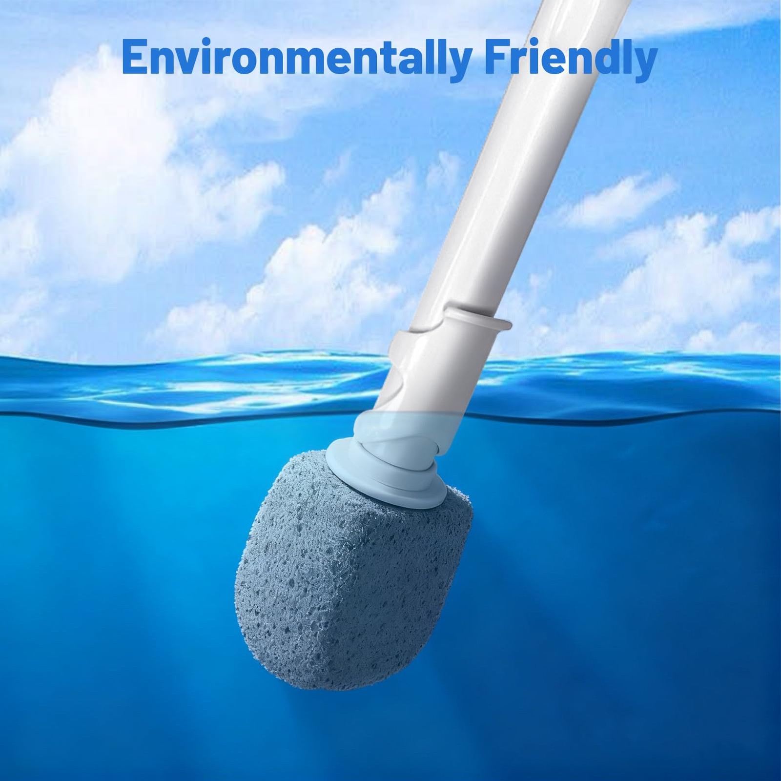 Pumice Toilet Bowl Cleaner Brush Scrubber Hard Water Stains Replacement 5 Pack
