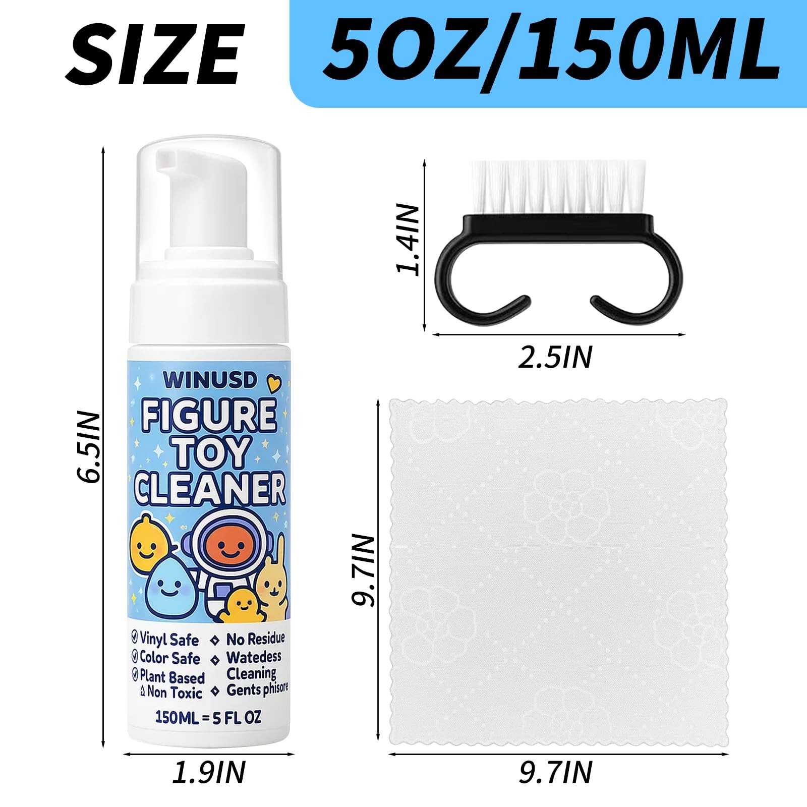 Figure & Plush Toy Cleaner – 5oz Foam Spray for Stuffed Animals & Soft Dolls …